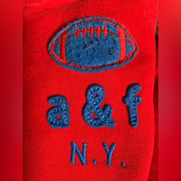 Abercrombie Red Y2K Zip-Up Hoodie - Picture 7 of 7